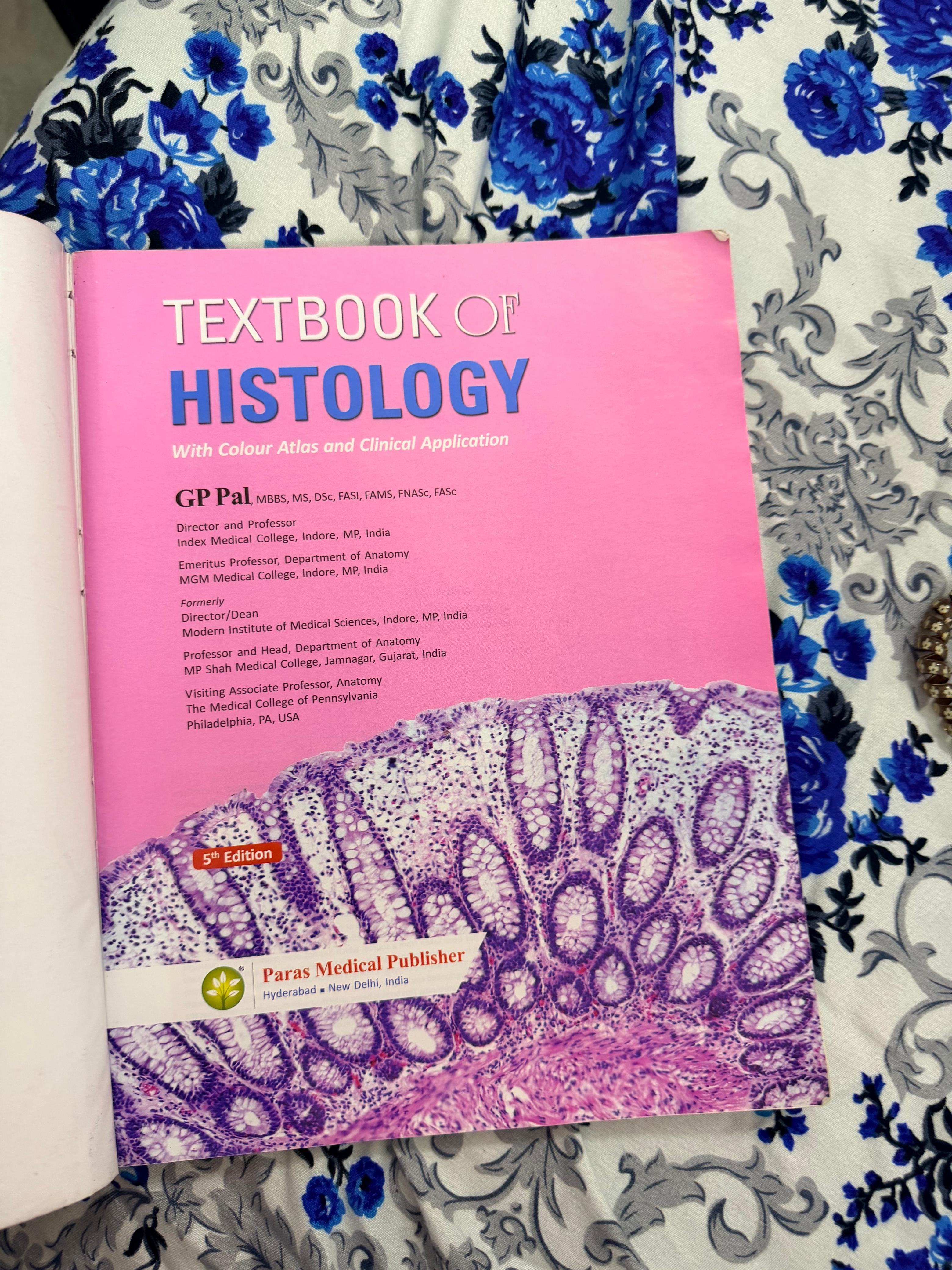 GP Pal textbook of HISTOLOGY