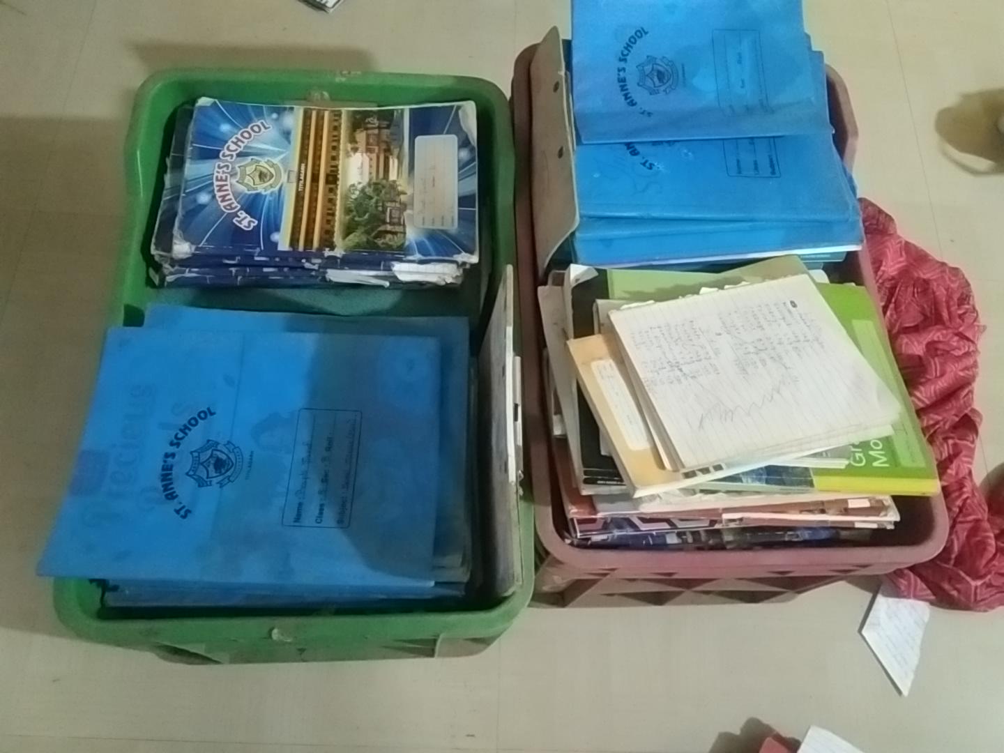 School books of class 3,4,7,8,9