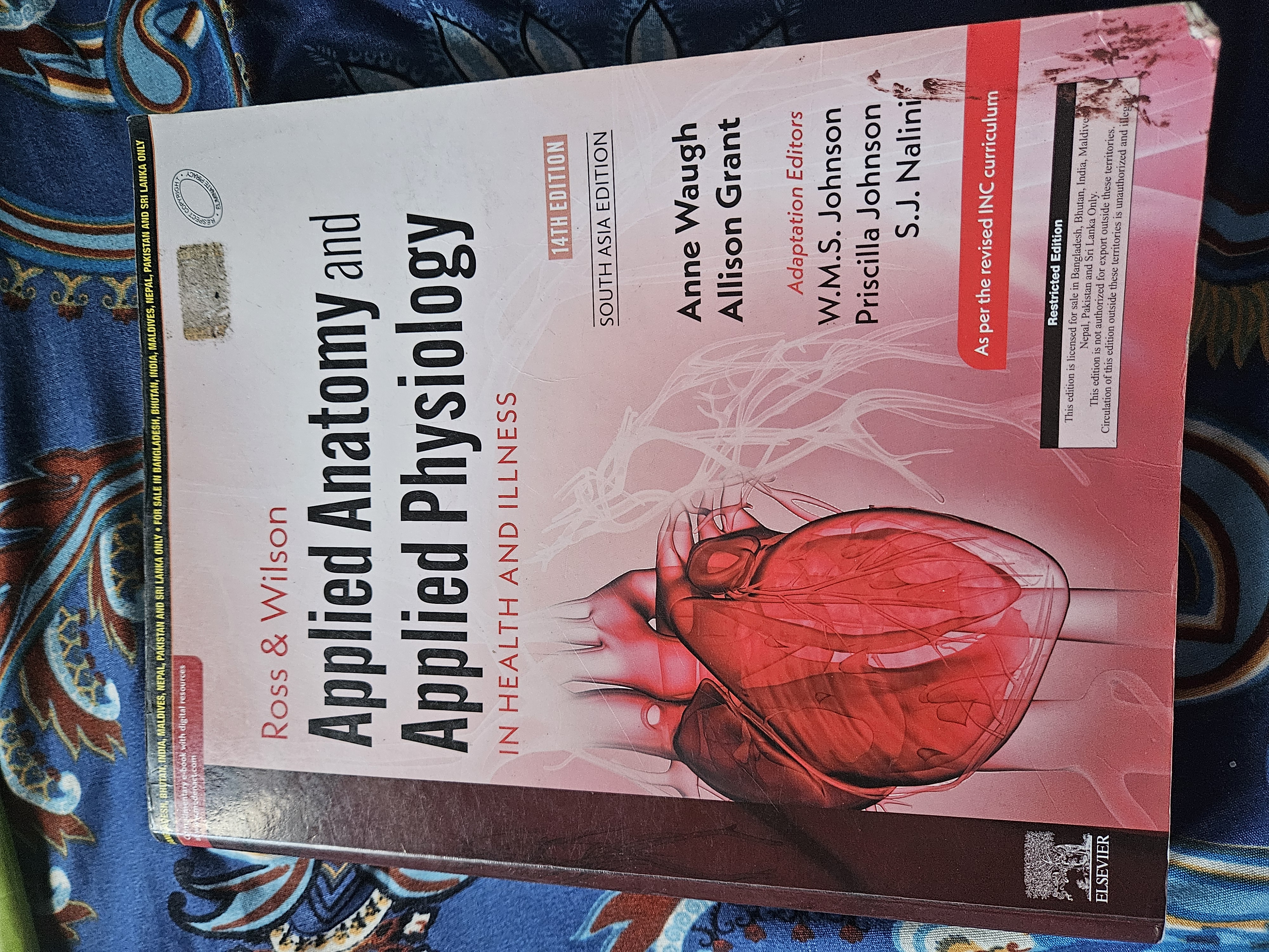 Ross & Wilson Applied Anatomy and Applied Physiology IN HEALTH AND ILLNESS