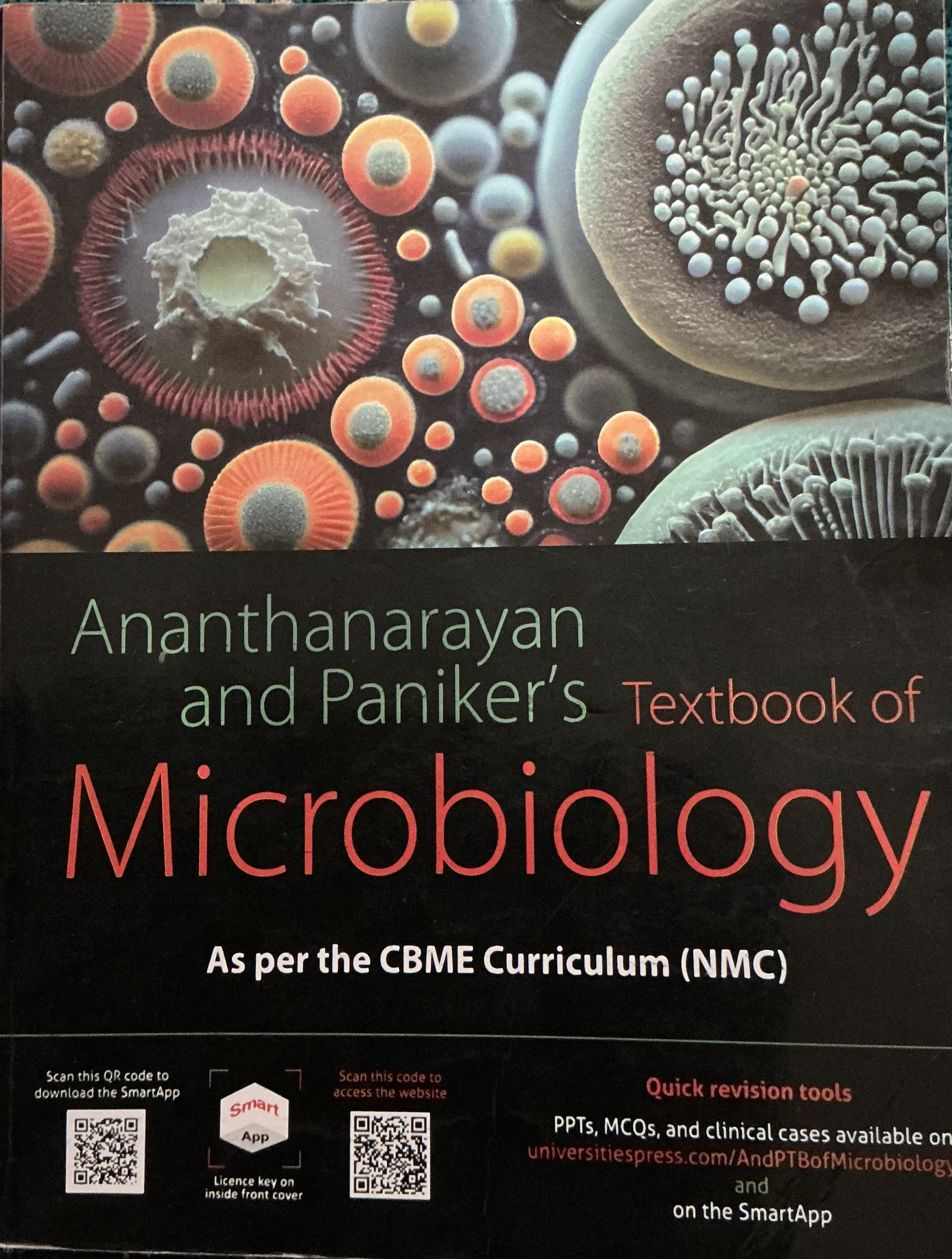 Ananthanarayanan and Paniker’s textbook of Microbiology