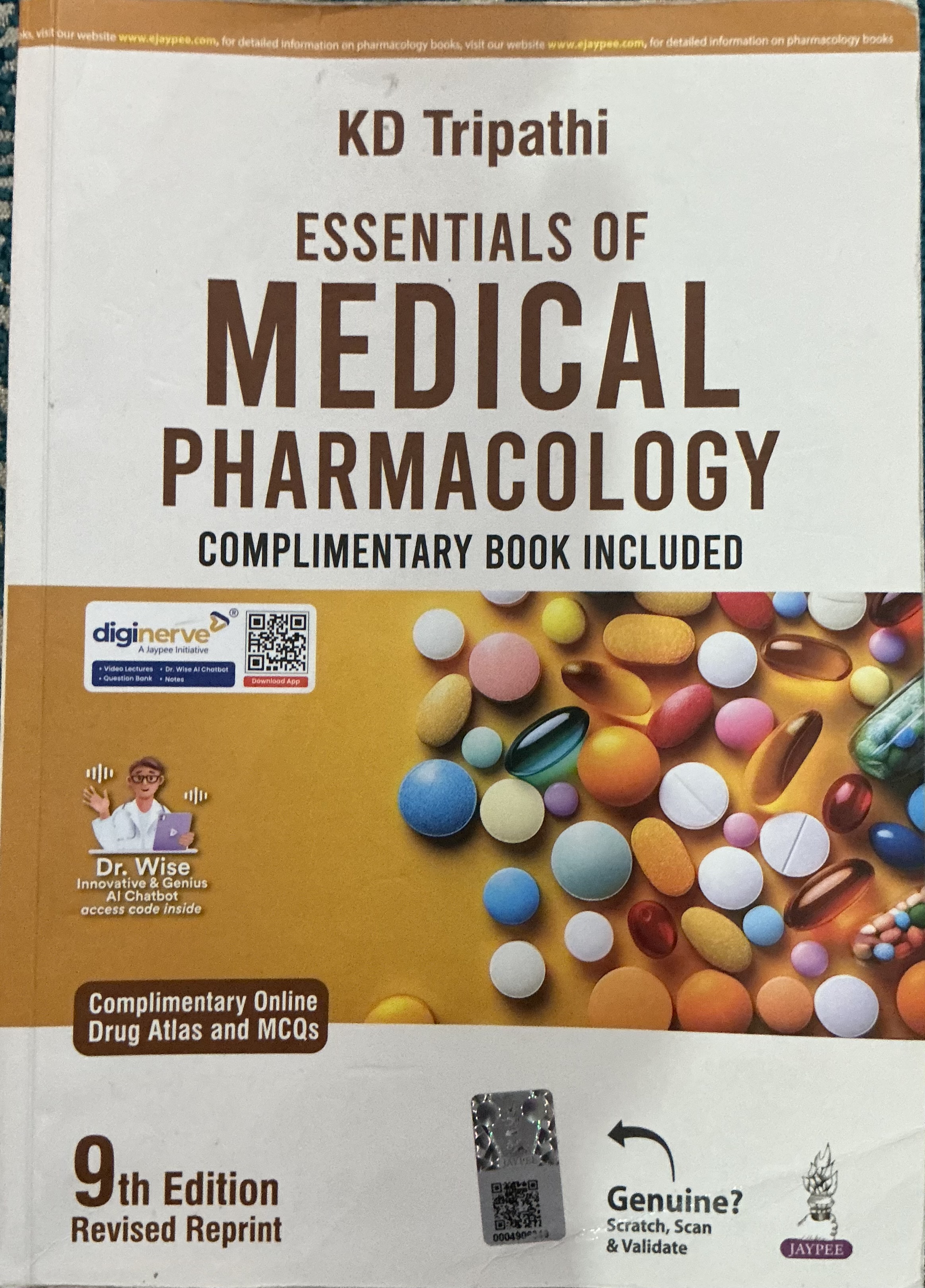 Essentials of Medical Pharmacology along with complimentary one-stop exam resource material