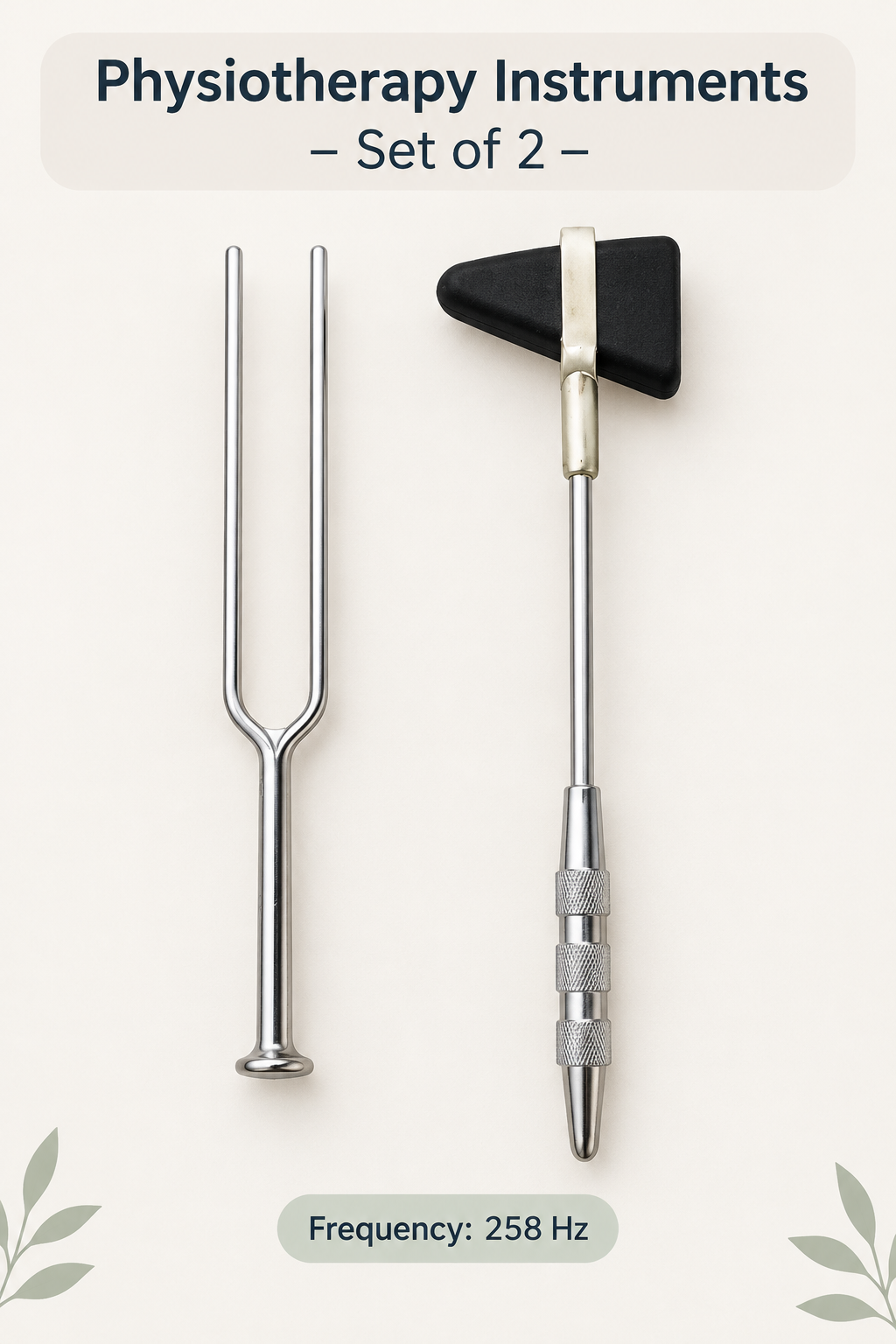 Hammer tuning fork physiotheray equipment