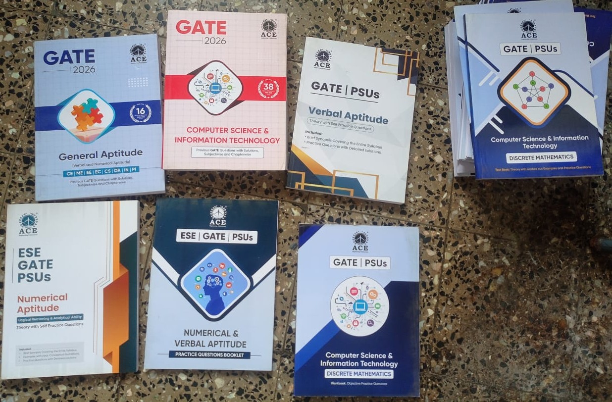 ACE Academy GATE 2026 CSE/IT Complete Book Set – UNUSED