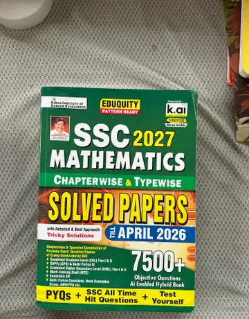 SSC 2027 Mathematics Chapter & Typewise Solved Papers (PYQs)