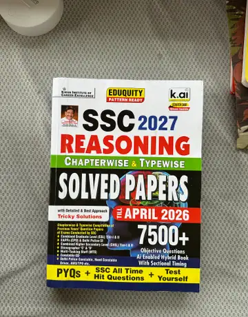 SSC 2027 Reasoning Chapterwise & Typewise Solved Papers (PYQs)