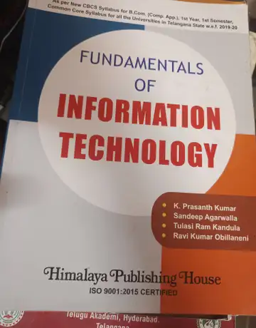 Fundamentals of Information Technology